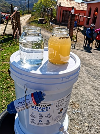 From river to glass: PureFlow Amanzi turns unsafe water into clean, drinkable water.