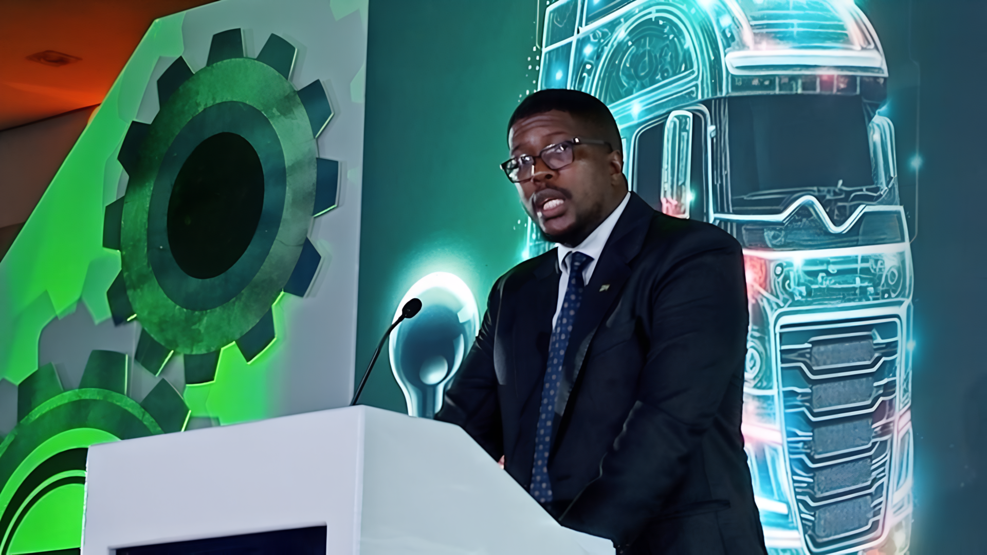 Deputy Minister of Transport Mkhuleko Hlengwa addresses delegates at the RFA Convention 2026, where he stressed the need for continued engagement between government and the road freight sector to build a more efficient transport system. Source: RFA LinkedIn